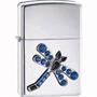 Zippo Lighters 19062 Silver Dragonfly Emblem Zippo Lighter with High Polished Chrome Finish Zippo Lighters 19062 Silver Dragonfly Emblem Zippo Lighter with High Polished Chrome Finish