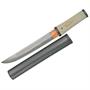 Citadel Knives 353 Damascus Aikushi Tanto Fixed Blade Knife with Scabbard Citadel Knives 353 Damascus Aikushi Tanto Fixed Blade Knife with Scabbard