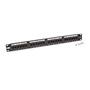 Belkin 24-Port Cat5 568A/568B Patch Cable Panel with Cable Rings Belkin 24-Port Cat5 568A/568B Patch Cable Panel with Cable Rings