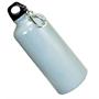 Eco-Friendly Aluminum 600ml Water Bottle - Easy-Carry Carabiner - Polished Grey - BPA-Free Eco-Friendly Aluminum 600ml Water Bottle - Easy-Carry Carabiner - Polished Grey - BPA-Free