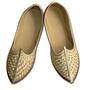 Punjabi Shoe With Makdi Crayp And Thread Work For Men