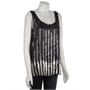 Laundry by Design Women's Silk Chiffon Sequin Tank