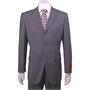 Mantoni Men's 3-button Charcoal Grey Striped Suit