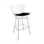 Tomkin Mesh Bar Stool with Leatherette Seat Pad Tomkin Mesh Bar Stool with Leatherette Seat Pad