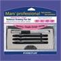 Staedtler Techset Pro Pens - 0.25 mm Pen Point Size - Black Ink - Silver Barrel - 4 / Set