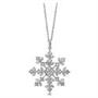 Sterling Silver Cubic Zirconia CZ Snowflake Pendant Necklace Jewelry Sterling Silver Cubic Zirconia CZ Snowflake Pendant Necklace Jewelry