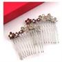 Crystal Accent Silver Toned Flower Butterfly Hair Comb Jewelry Crystal Accent Silver Toned Flower Butterfly Hair Comb Jewelry