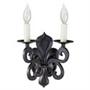 World Imports 302-42 - Urban Colonial Two Light Wall Sconce in Rust World Imports 302-42 - Urban Colonial Two Light Wall Sconce in Rust
