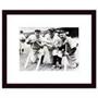 Art Poster Wood Framed Print - Babe Ruth, Ty Cobb, Tris Speaker - Base Art Poster Wood Framed Print - Babe Ruth, Ty Cobb, Tris Speaker - Base