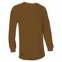Loose Fit Long Sleeve Crew Tee, Brown, Large Loose Fit Long Sleeve Crew Tee, Brown, Large