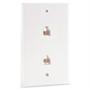 Axis XPA150 6P4C WT GOLD BLISTER PACKED Dual Modular Wall Jack (White, 4C) Axis XPA150 6P4C WT GOLD BLISTER PACKED Dual Modular Wall Jack (White, 4C)